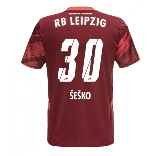 Fotballdrakt Herre RB Leipzig Benjamin Sesko #30 Bortedrakt 2024-25 Kortermet